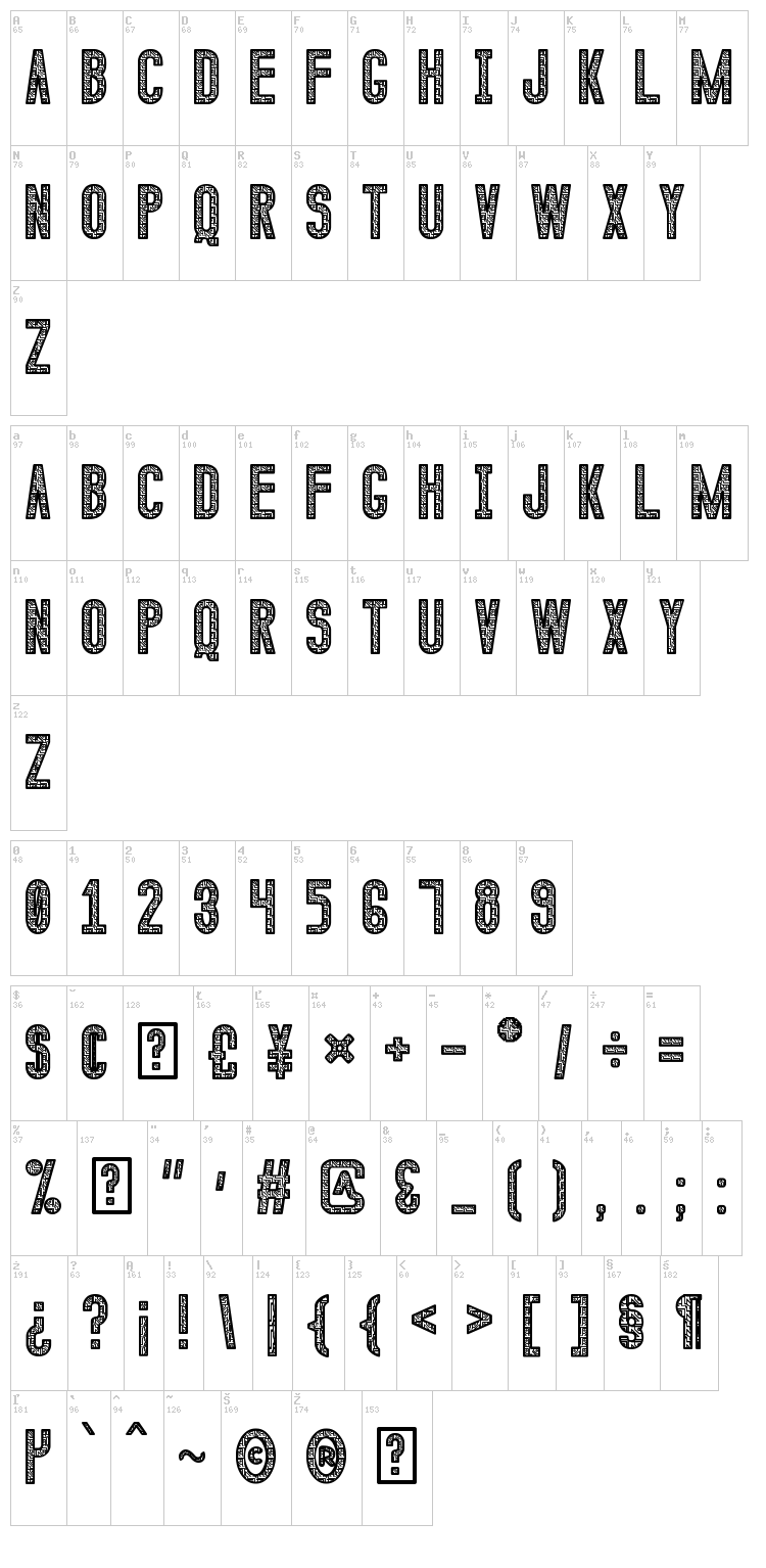 Calendulia St font map